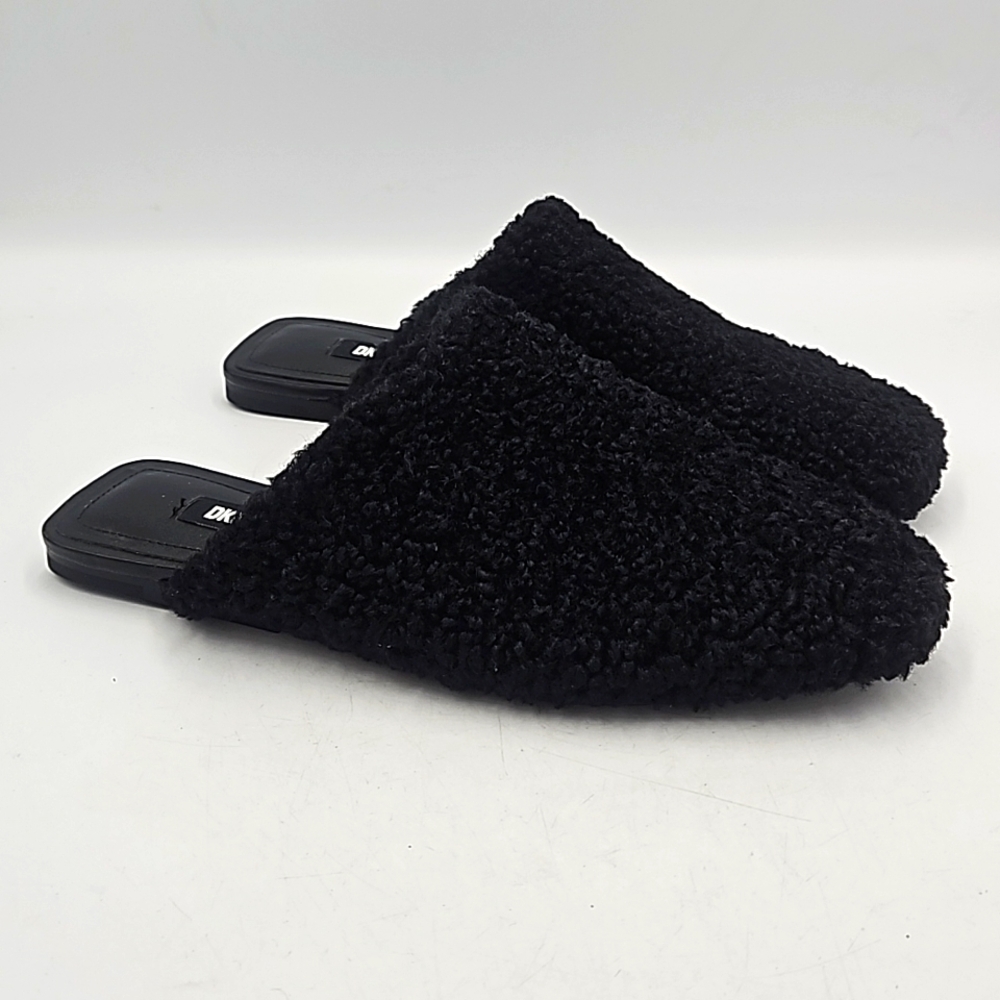 DKNY Faux Fur Fuzzy Mules